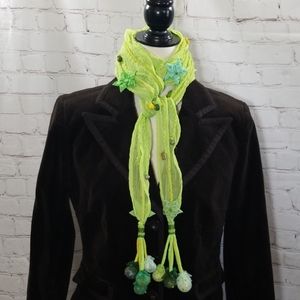 Scarf Lariat Fiber Art NWOT